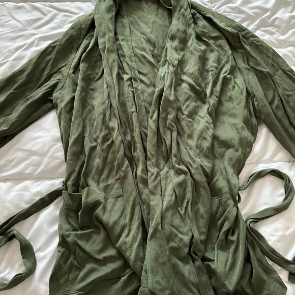 AMERICAN VINTAGE GREEN BELTED CARDIGAN – XS/S – 100% VISCOSE - Picture 2 of 8